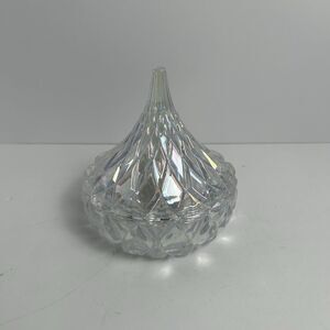 Hershey Crystal Kiss Covered Candy Dish, 5” Tall, Shannon Crystal